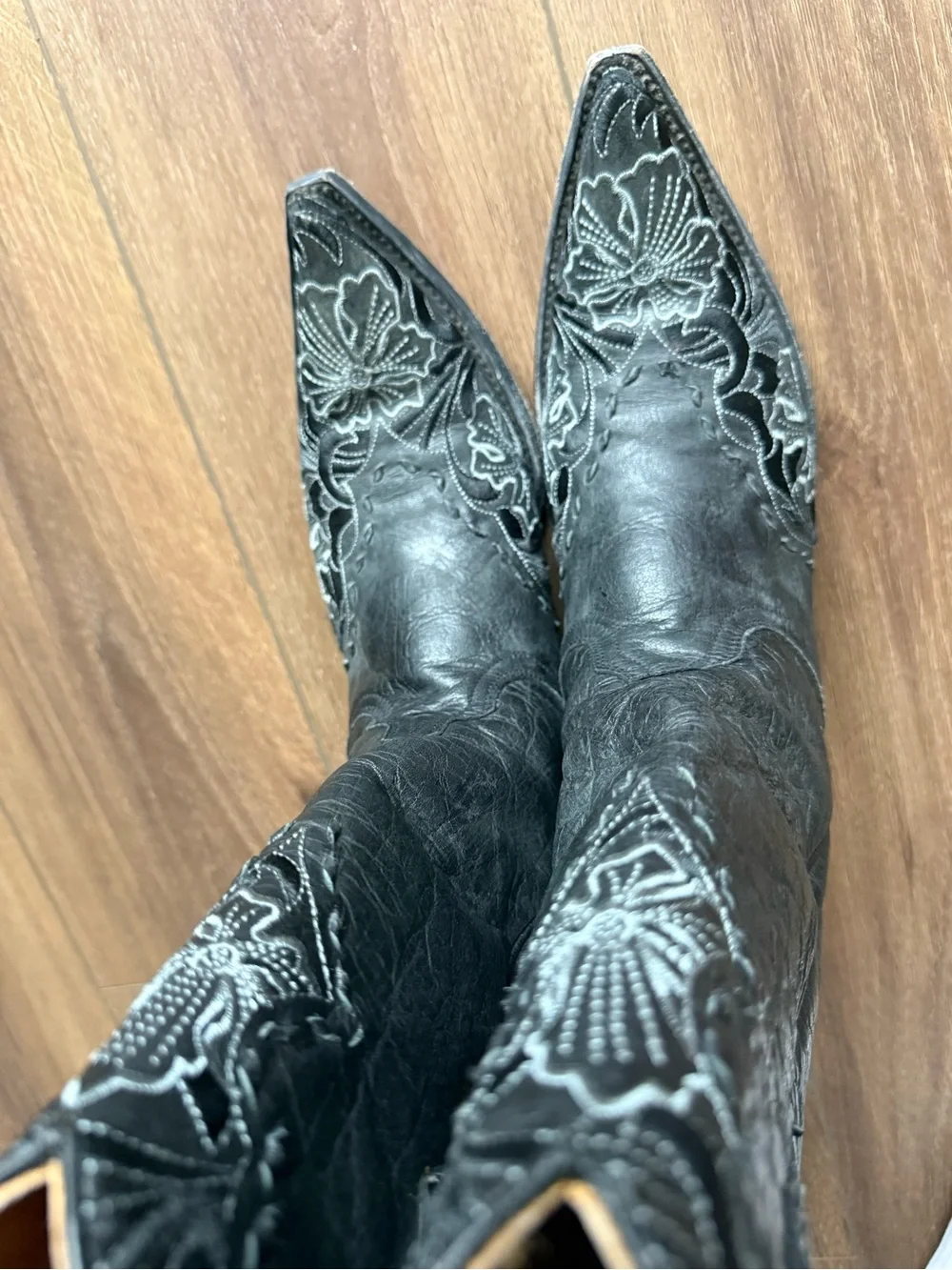 Old Gringo Women's Erin Black Embroidered Western Boots Size 9B - Picture 3 of 6